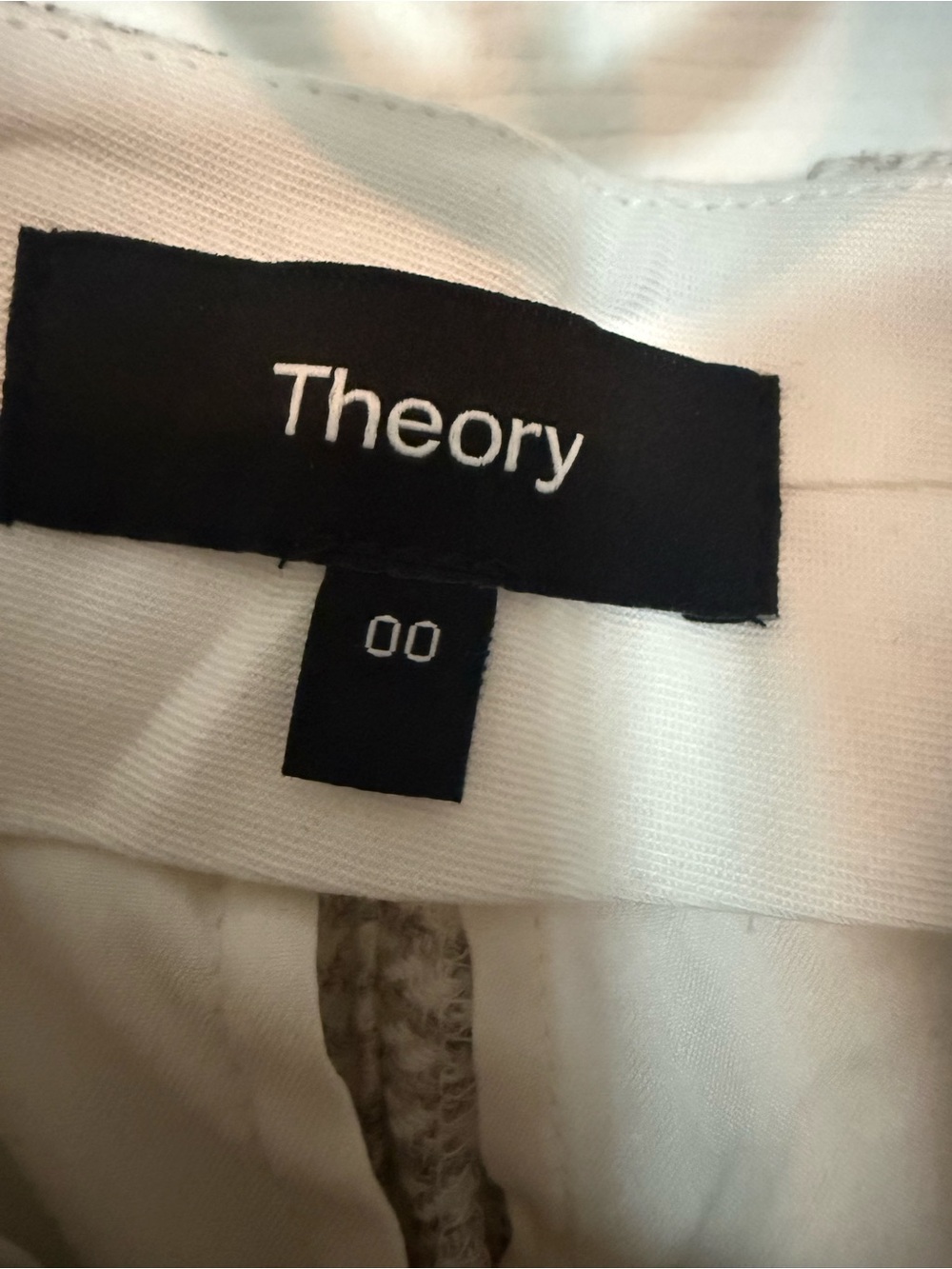 Theory Wide Linen Blend Trousers Runs Big! Size 00 Runs 0 / 2 NWT - Picture 5 of 5